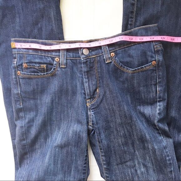 Jordache Flare Mid-Rise Jeans Women’s Size 4 – Dark Wash Retro Y2K Style - Picture 6 of 9